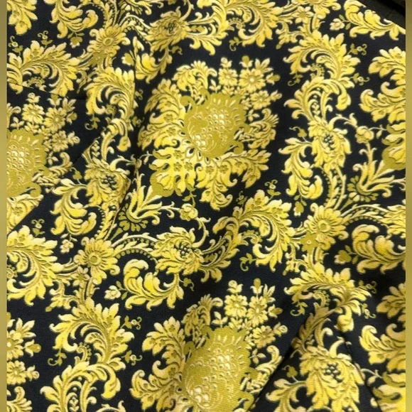 Gyalwana Black and Yellow Pencil Dress Size Small - Picture 4 of 5